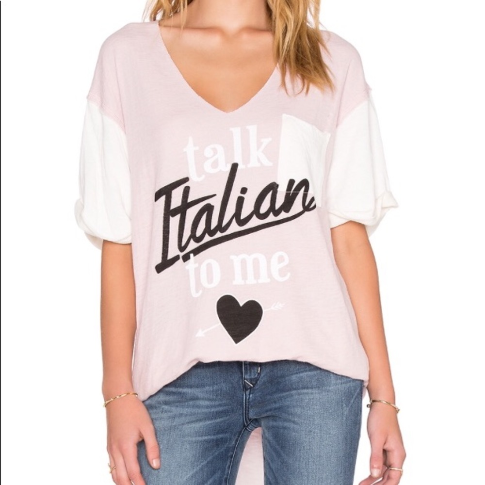 Wildfox ‘Talk Italian To Me’ tee size small